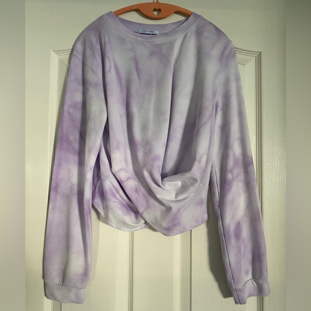 Zara womens lightweight tie dyed sweater